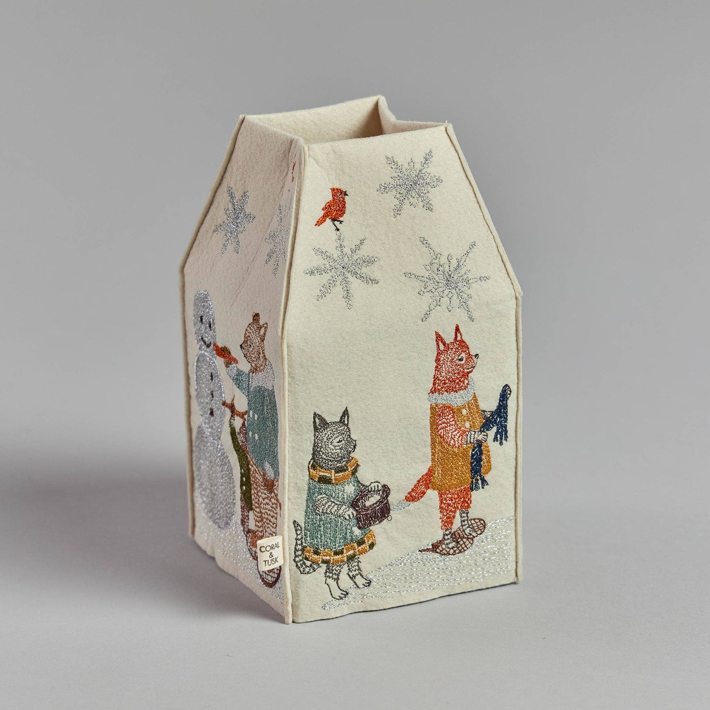 Snow Day Tissue Box Cover