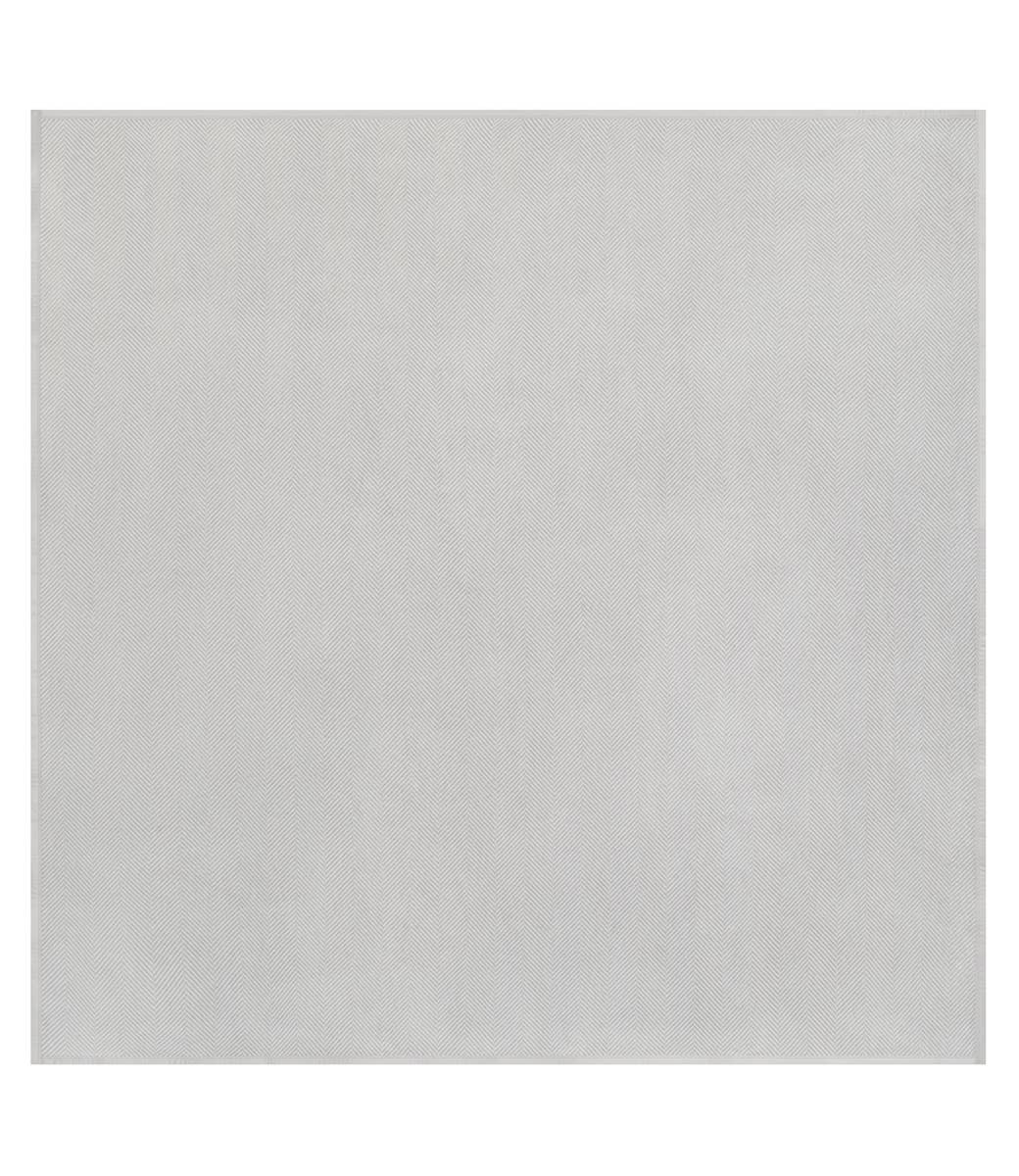 Harborview Herringbone Light Grey Blanket: Midi