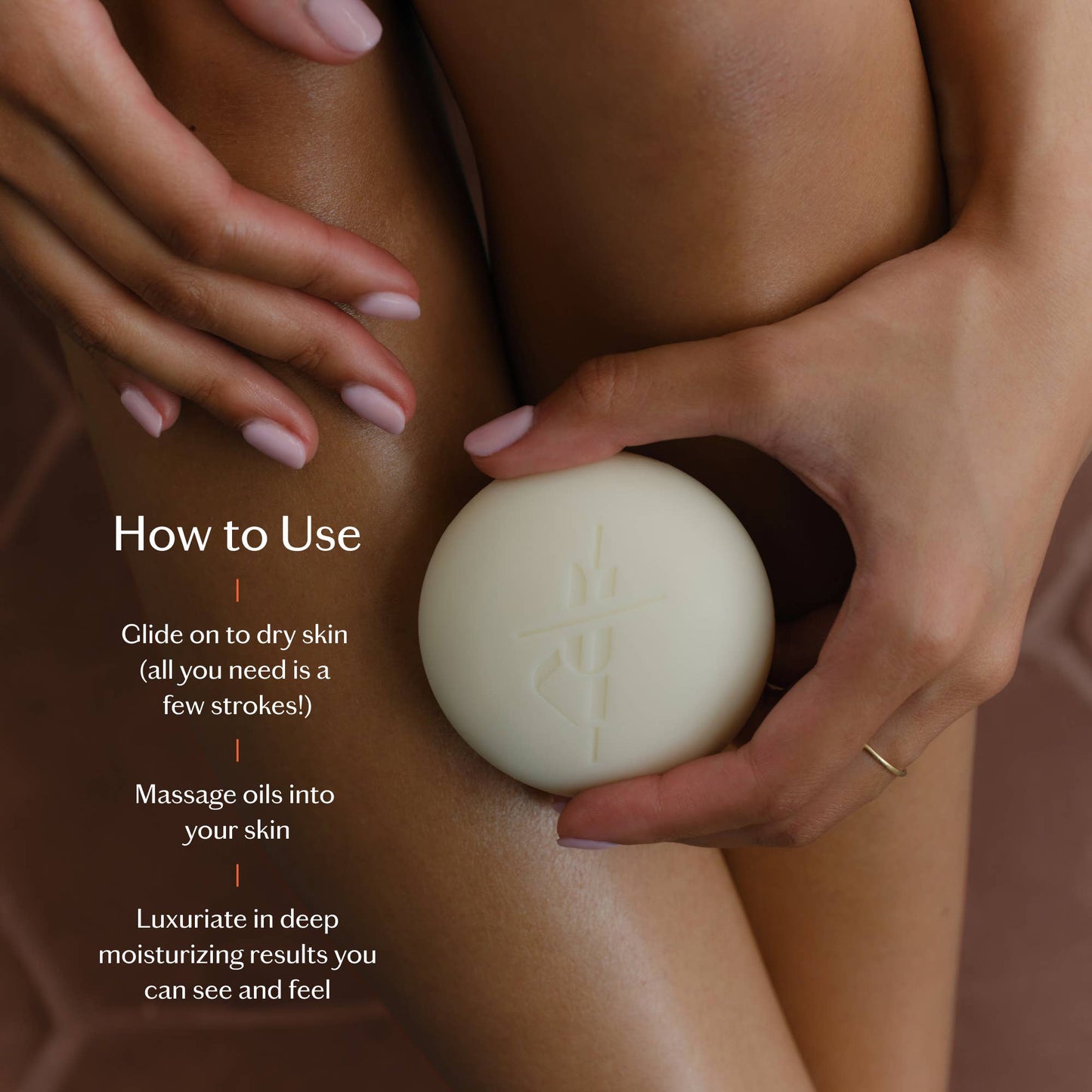 Deep Moisturizing Lotion Bar - Amber & Vanilla Body Stone