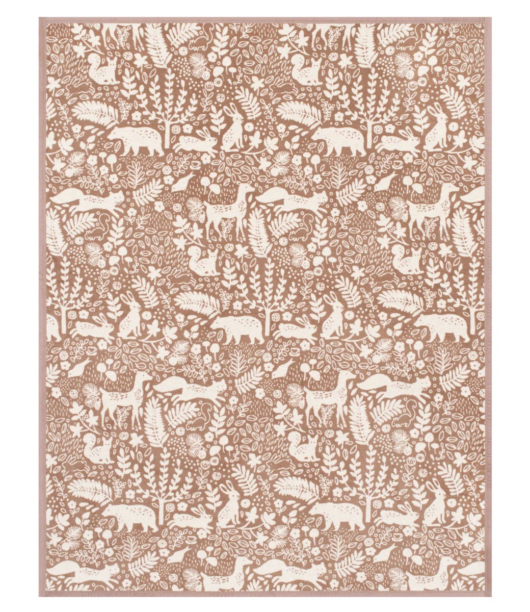 Whimsical Woods Sepia Blanket: Original