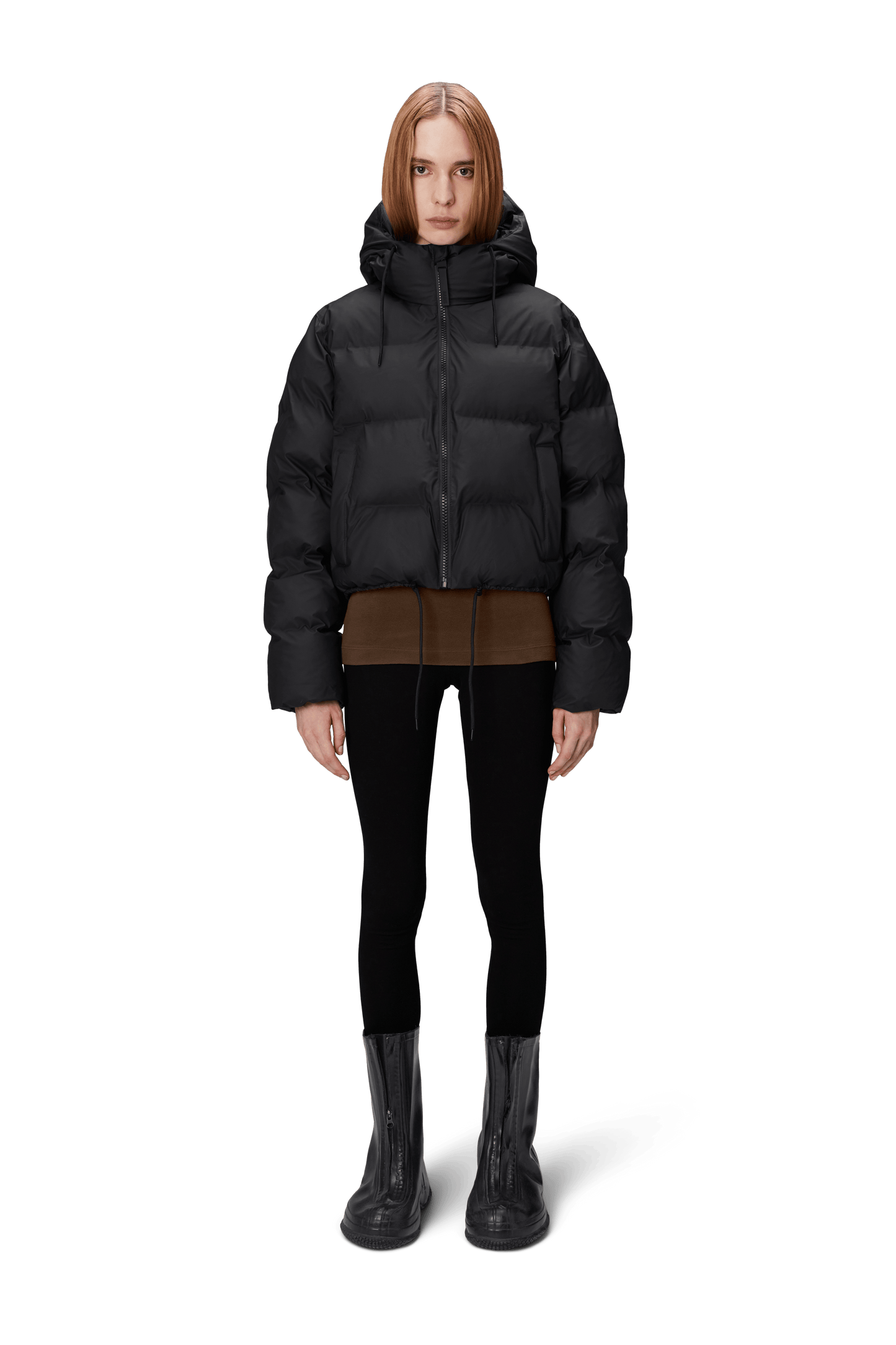 Alta Short Puffer Jacket - Black