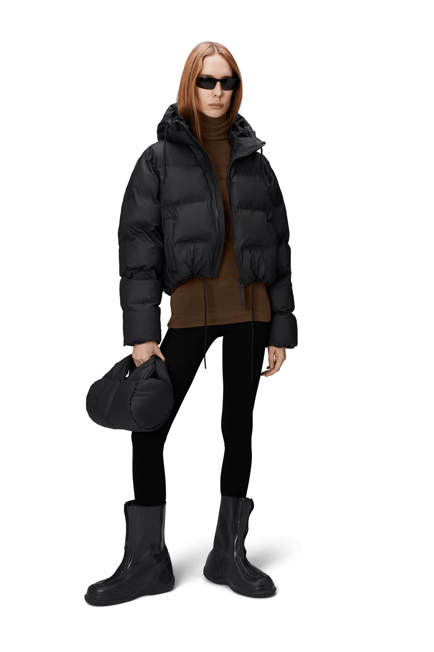 Alta Short Puffer Jacket - Black