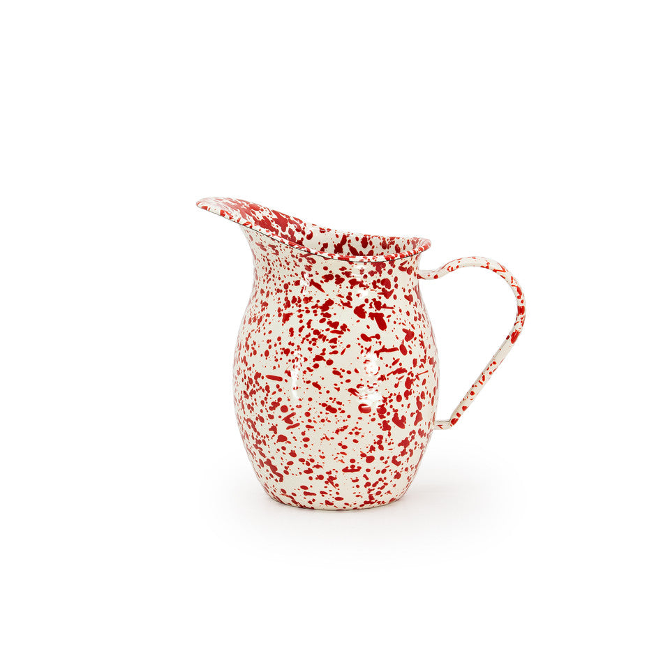 Dan Pelosi x CCH Small Pitcher, Red and Beige Splatter