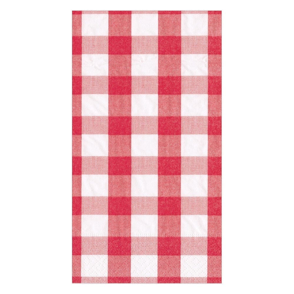 Guest Towels - Gingham Red