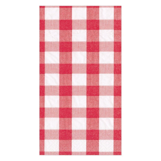 Guest Towels - Gingham Red