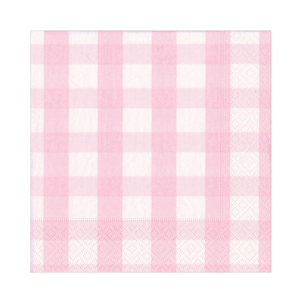 Luncheon Napkins - Gingham Pink