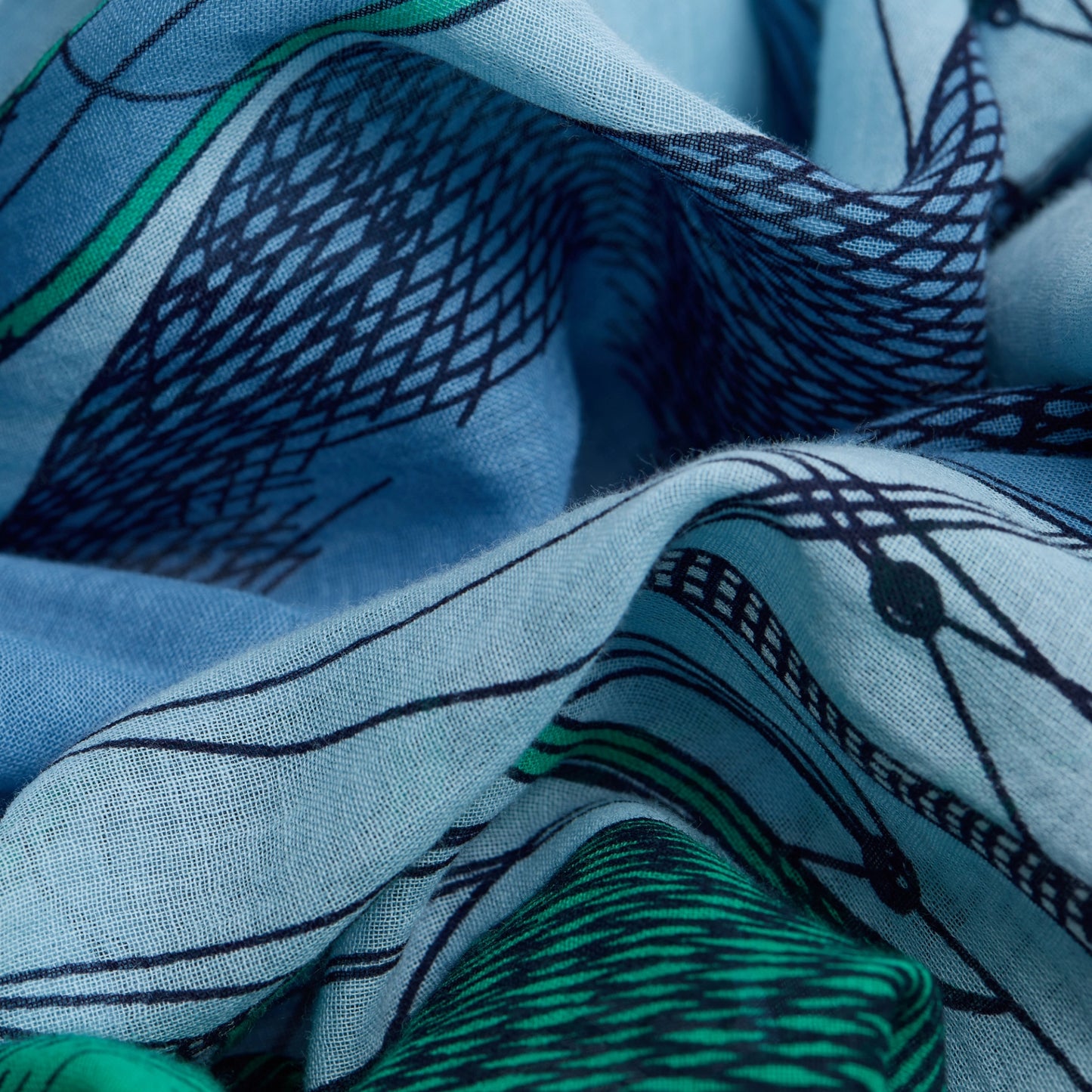 Scarf 100 - Des Rives et des Reves - Green