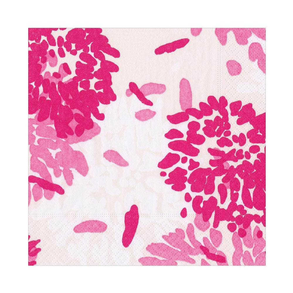 Luncheon Napkins - Chrysanthemum Raspberry
