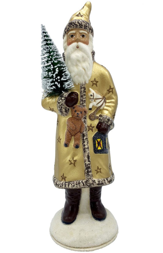 Gold Santa with Stars/Bear/Tree