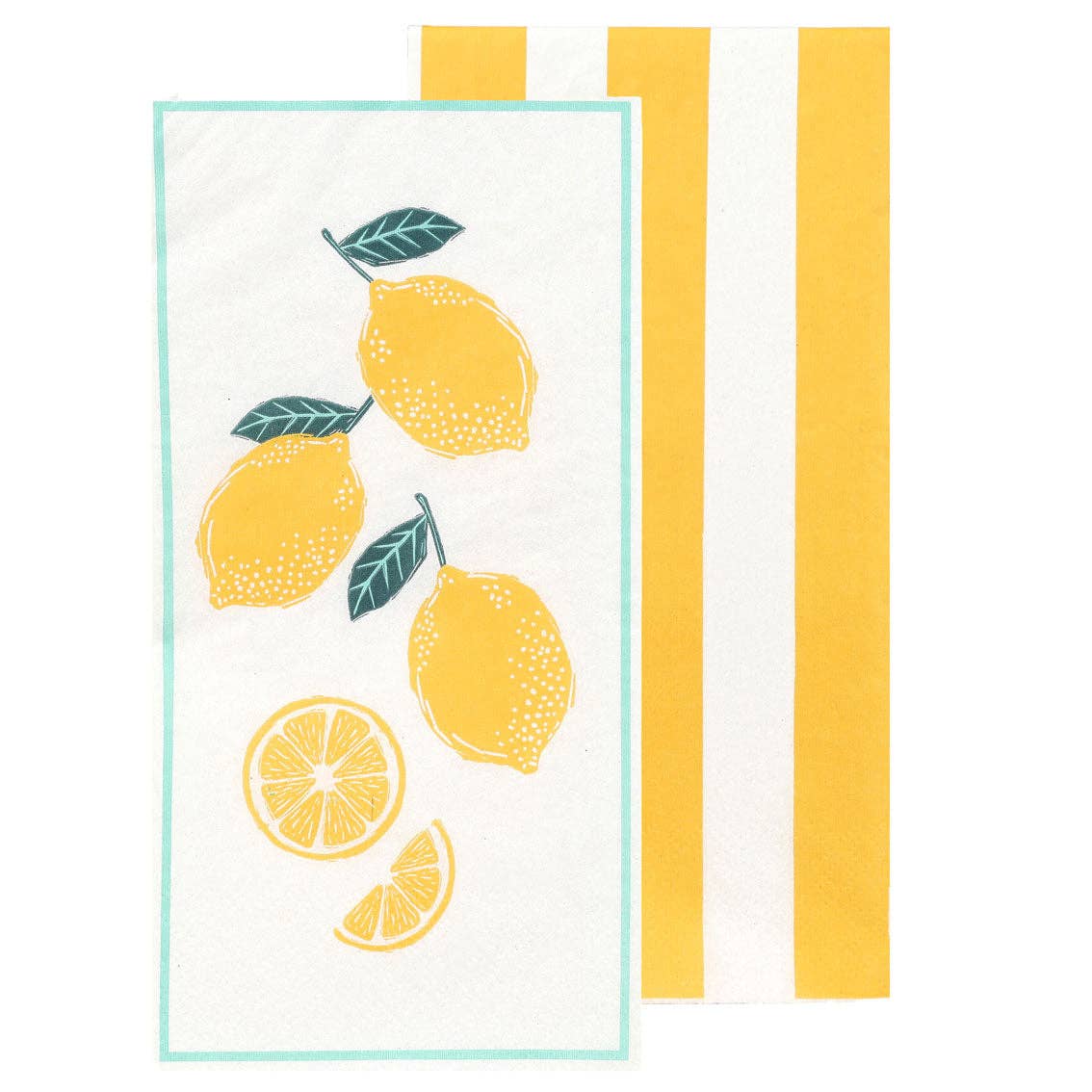 Lunch Paper Napkins  - Lemon - Pack of 16