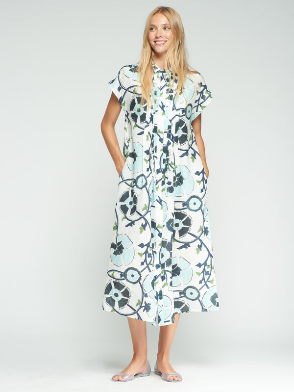 Floral Print Shirt Dress