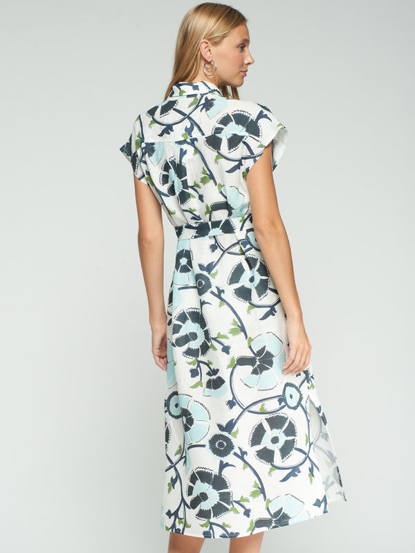 Floral Print Shirt Dress