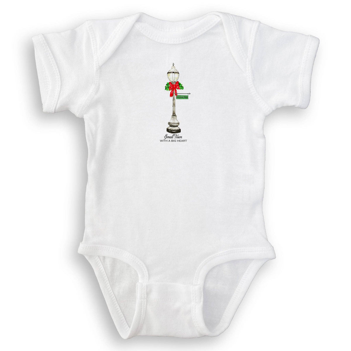 Hand Towel - Chargin Falls - Christmas Street Light - Natural