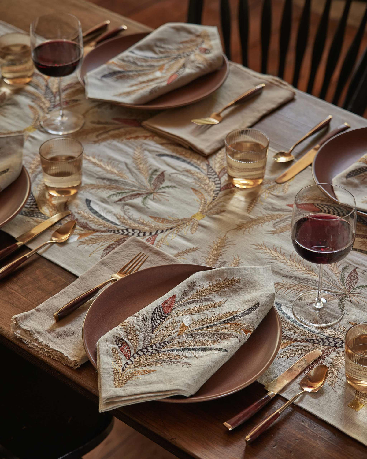 Wheat Harvest Table Runner: 76" × 18"