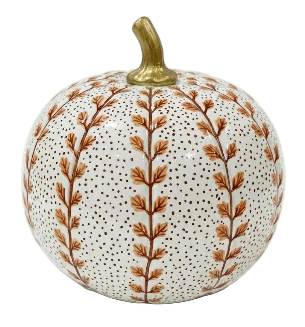 6" Pumpkin - Rusty Red Meadow Sprig
