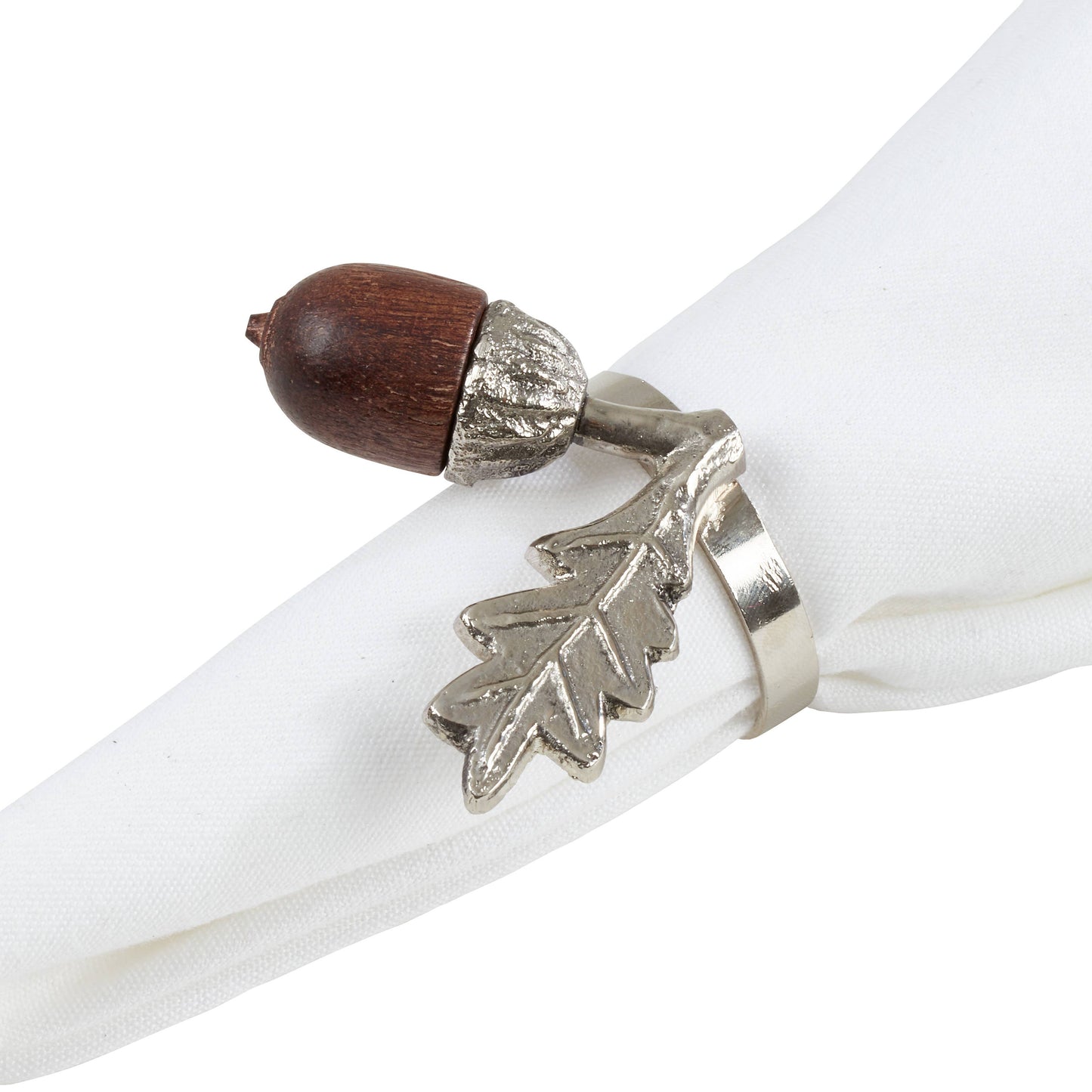 Acorn Napkin Ring: Silver