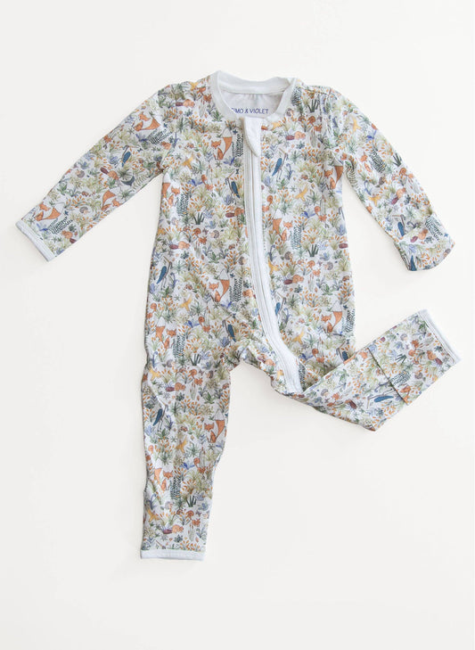 Baby Zippered  One-Piece - Foxy Forest