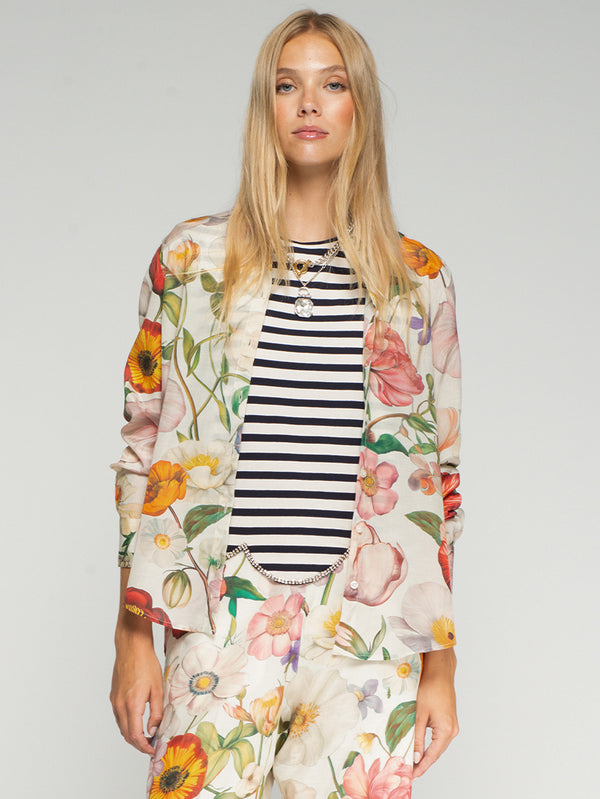 Multicolored Floral Print Shirt