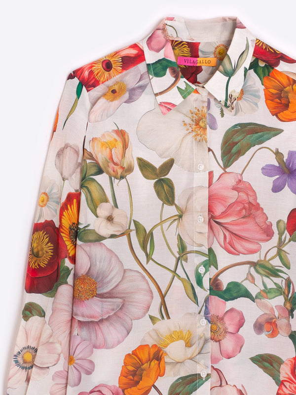 Multicolored Floral Print Shirt