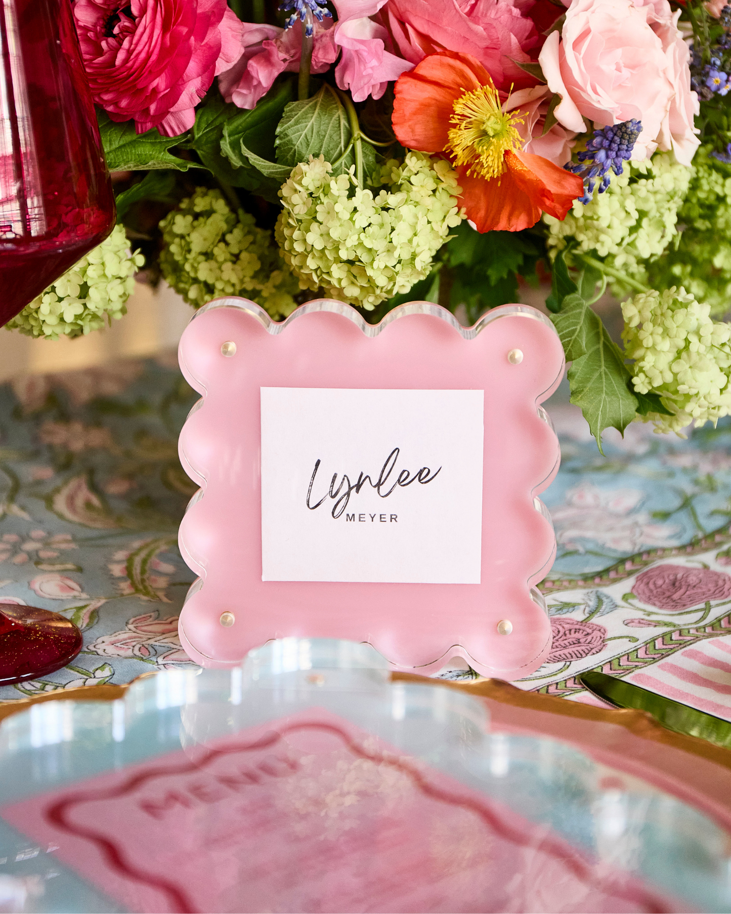 Mini Acrylic Picture Frame - Light Pink