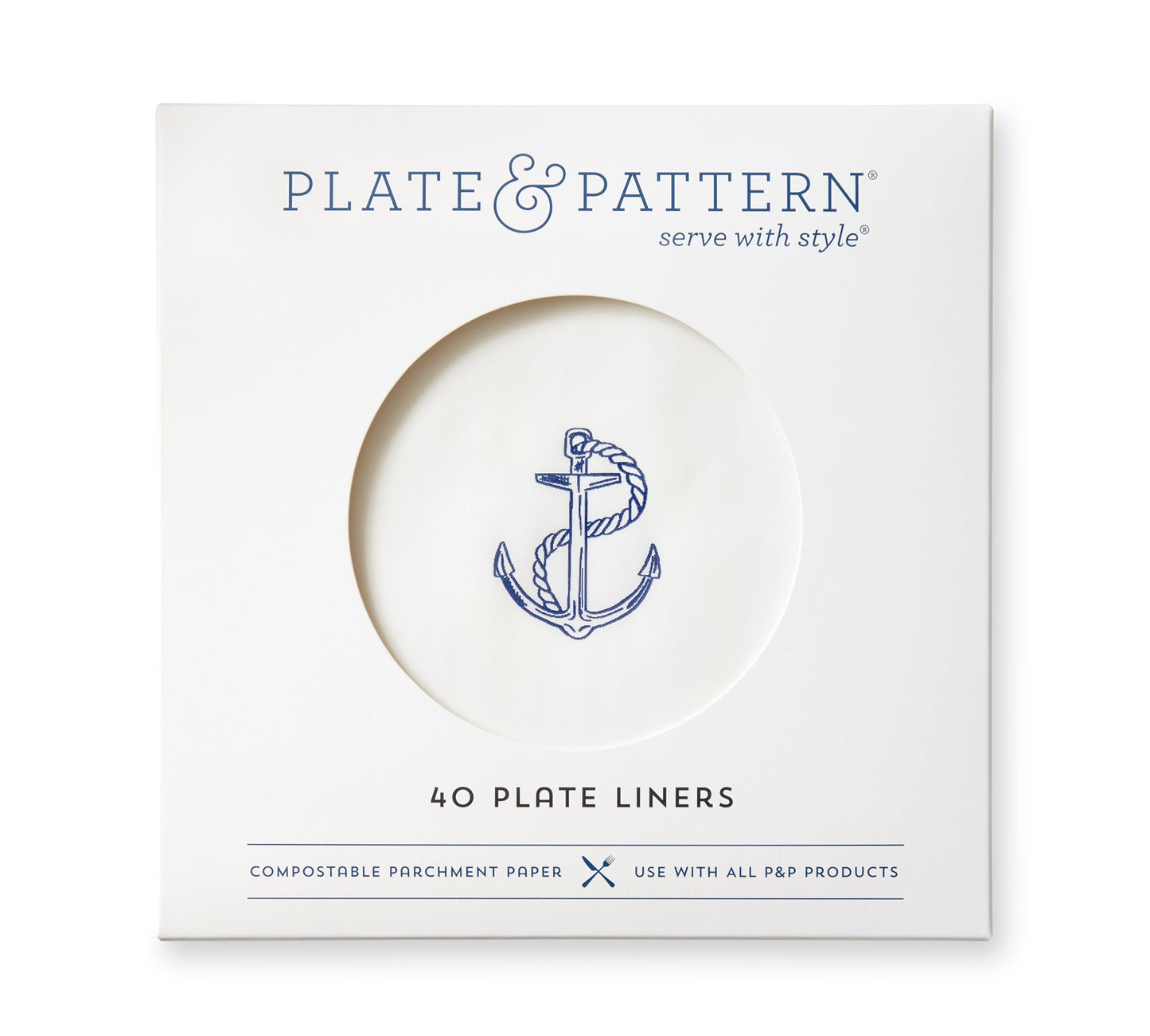 Pre-Formed Plate Paper Liners - Anchor Down
