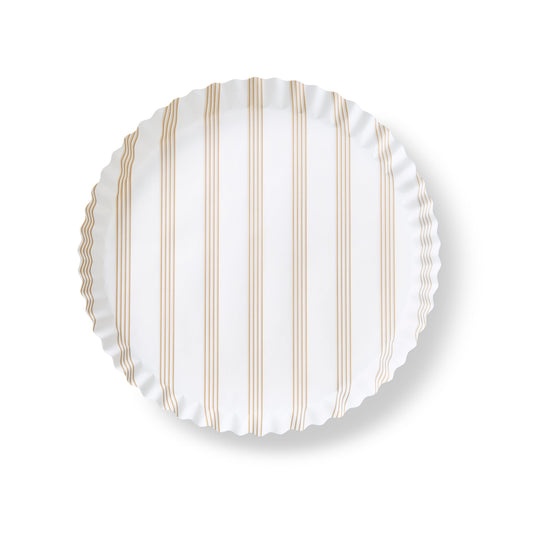 Pre-Formed Plate Paper Liners - Sandy Stripes