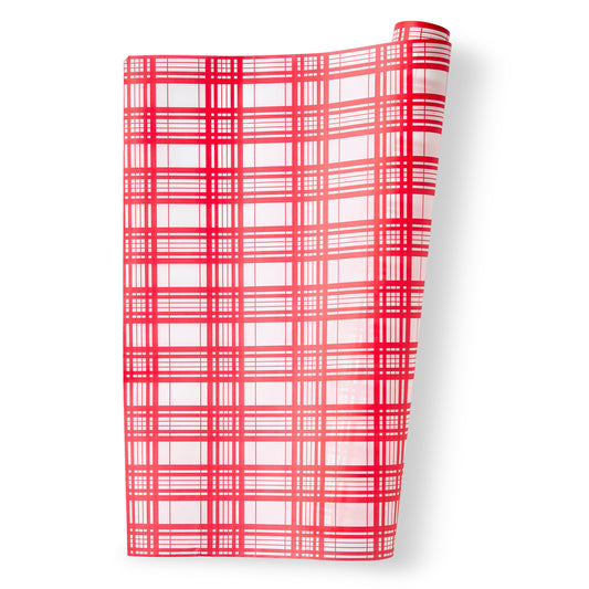 Parchment Paper Roll - 18"x30" - Red Plaid