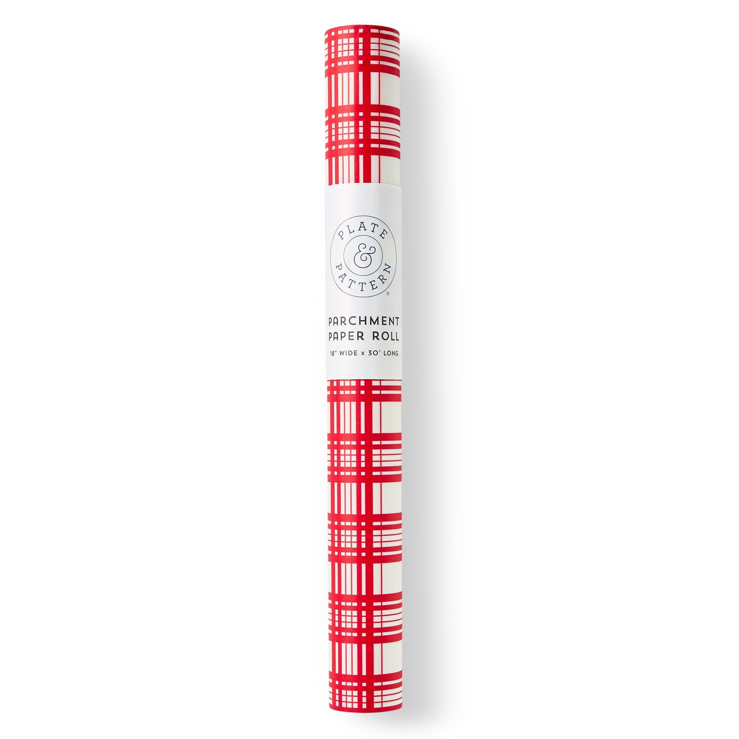 Parchment Paper Roll - 18"x30" - Red Plaid