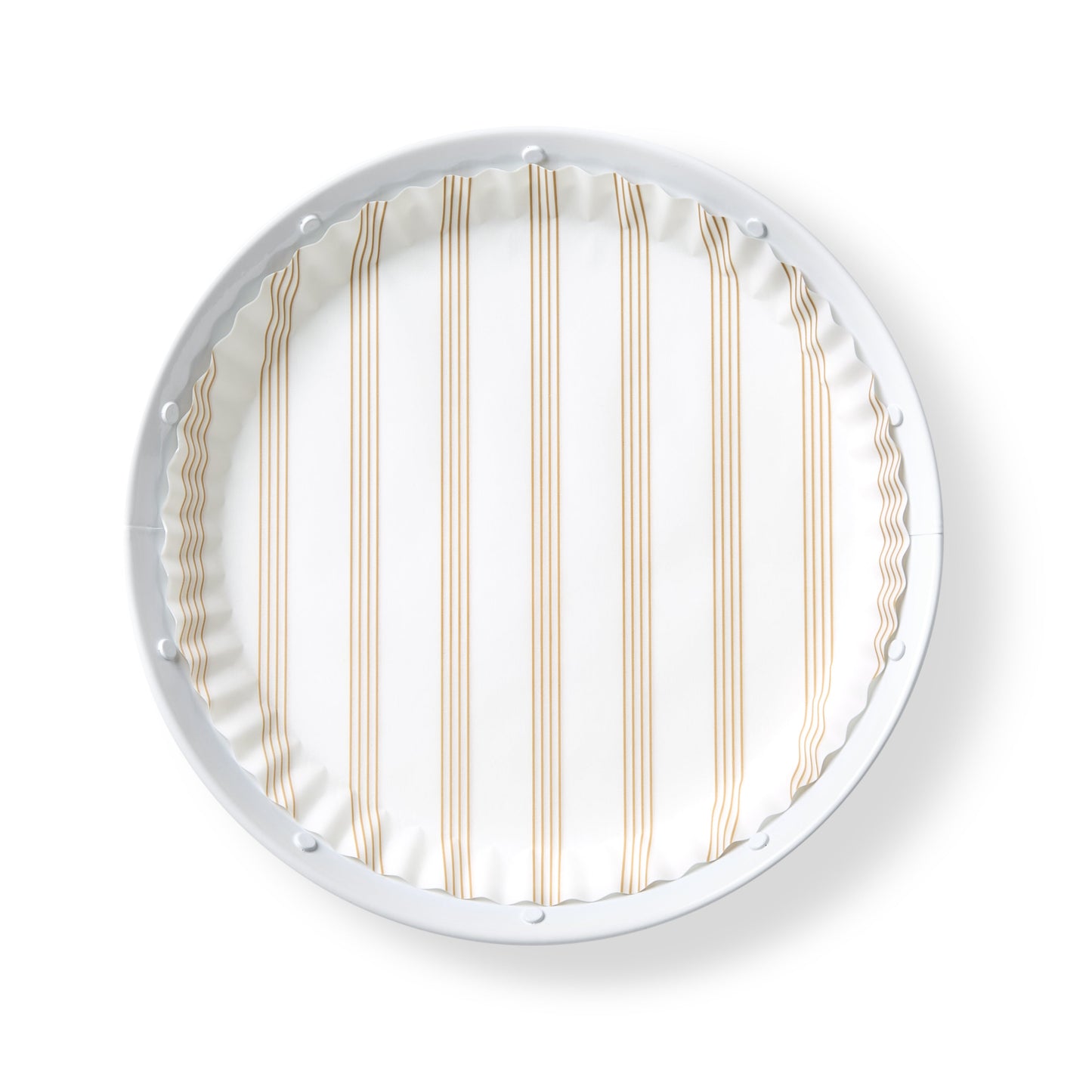 Pre-Formed Plate Paper Liners - Sandy Stripes