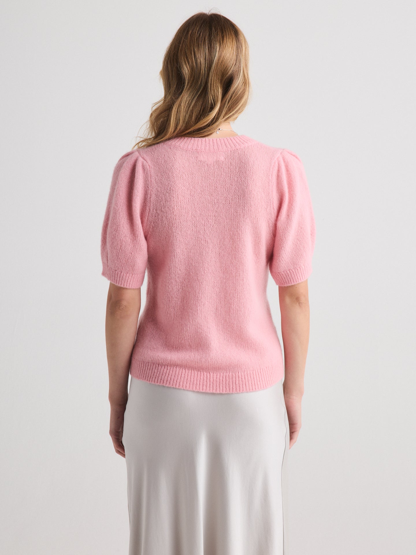 Aria Short Sleeve Pullover - Tea Rose