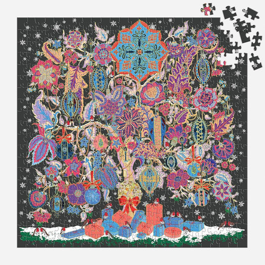 500 Piece Foil Puzzle - Liberty Christmas Tree of Life