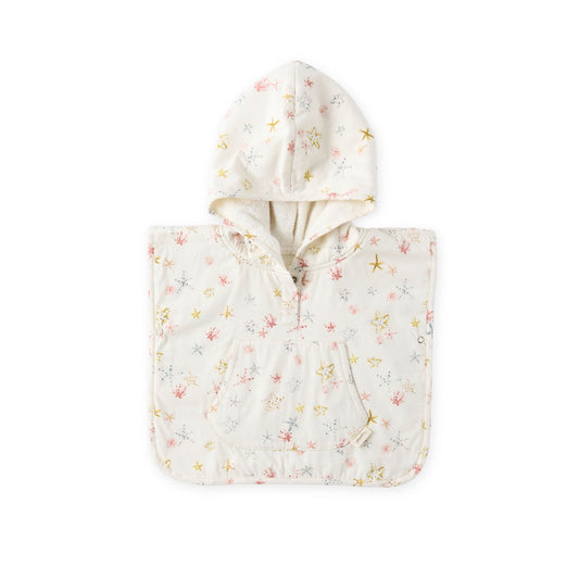 Hooded Poncho Towel - Starfish