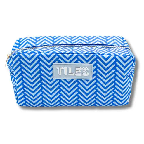 Premium Mahjong Tile Bag - Geometric-Green