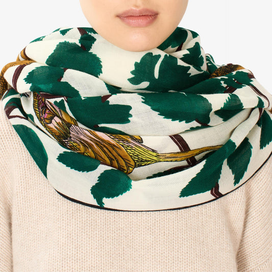 Paradisio Scarf - Green, 100 x 190 cm