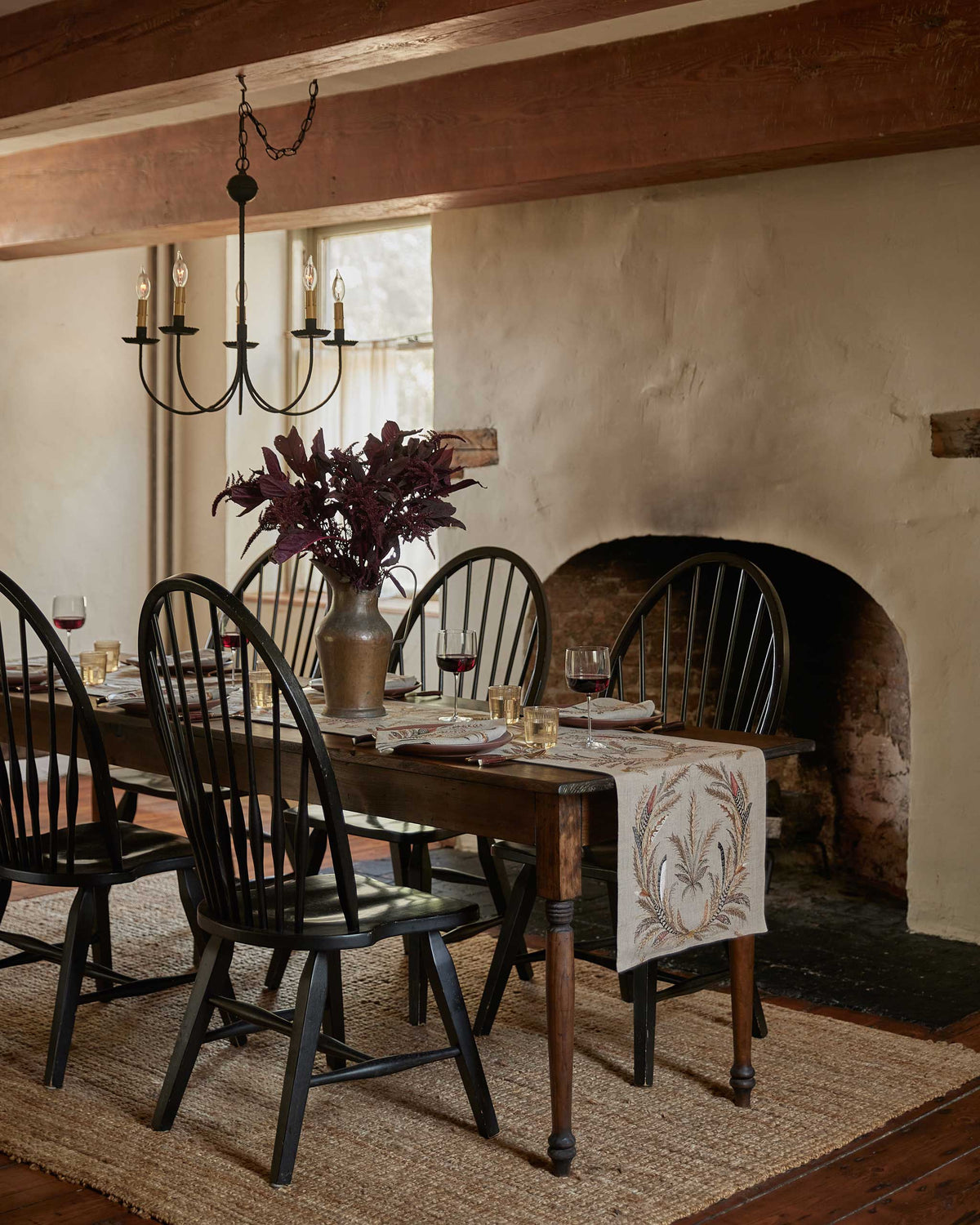 Wheat Harvest Table Runner: 76" × 18"