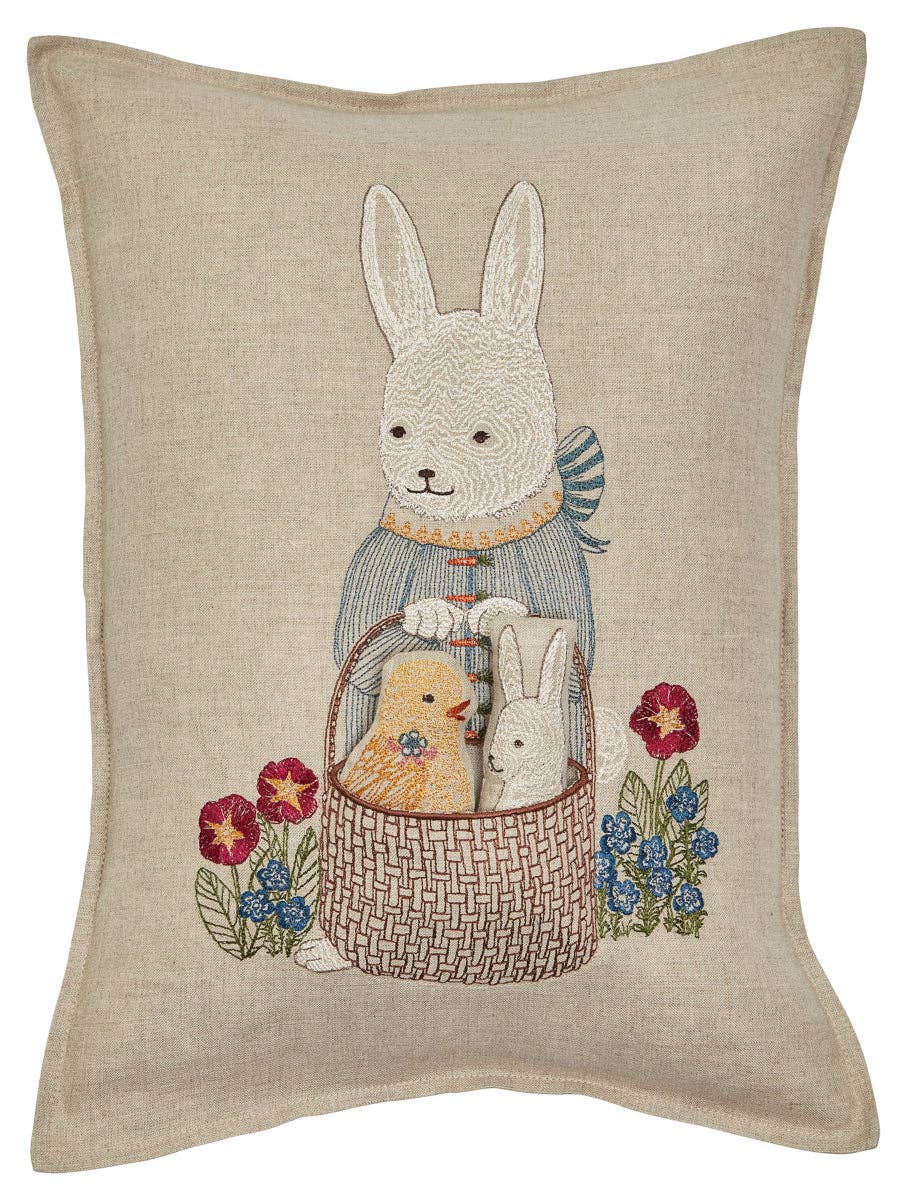 Easter Bunny Pocket Pillow with Insert