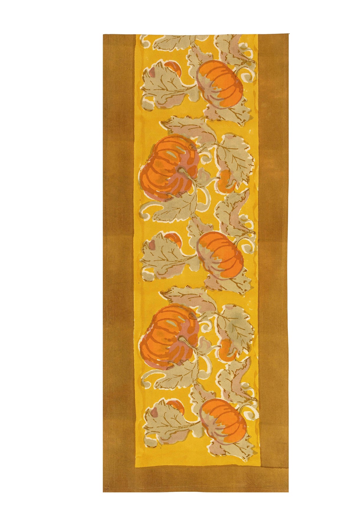 Table Runner - Pumpkin Orange/Mustard - 16" x 72"