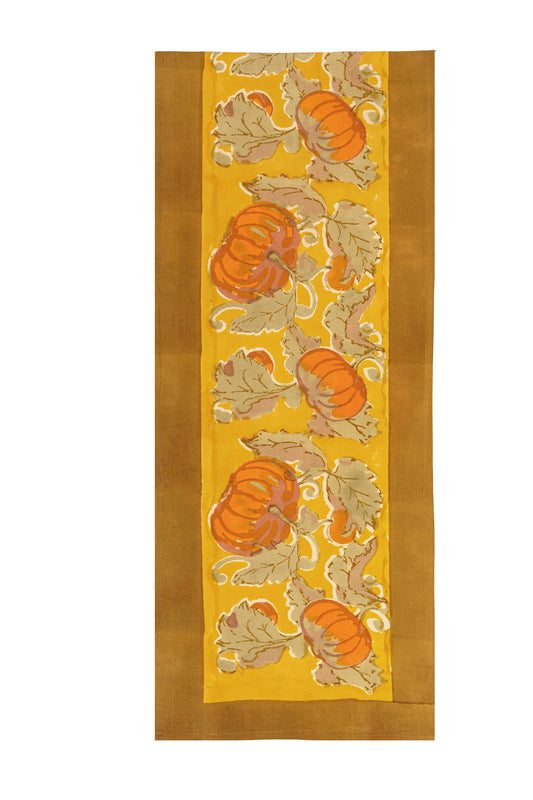 Table Runner - Pumpkin Orange/Mustard - 16" x 72"