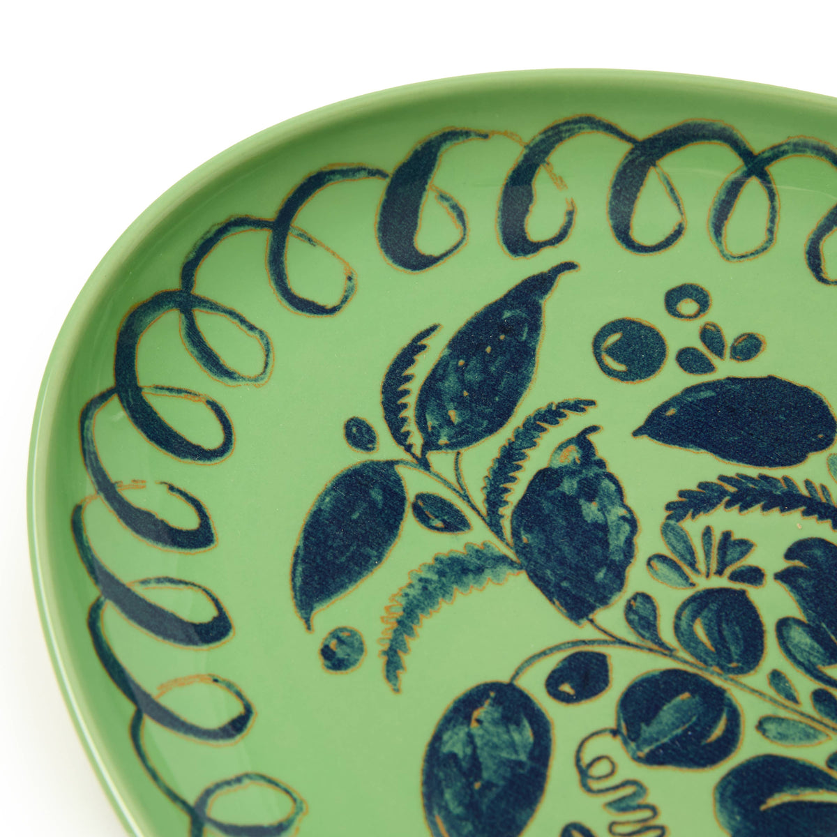 Amalfi Oval Tray Green/Blue - 15.7" x 11"