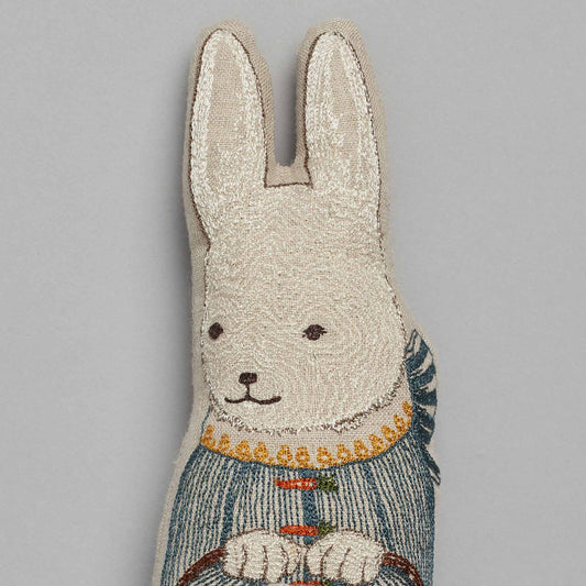 Bunny Shaped Pillow with Baby Bunny