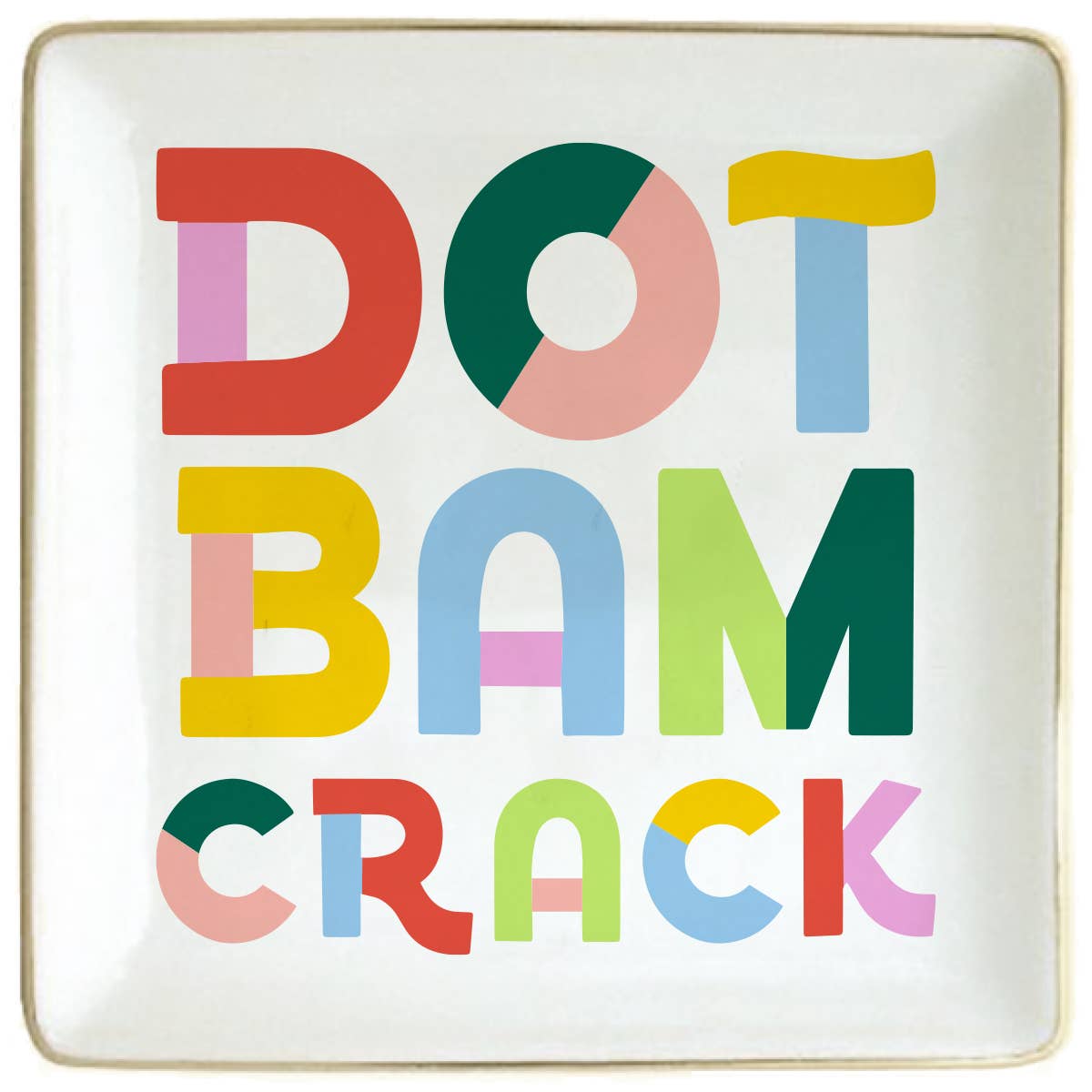 Mahjong Ceramic Trinket Tray | Dot Bam Crack