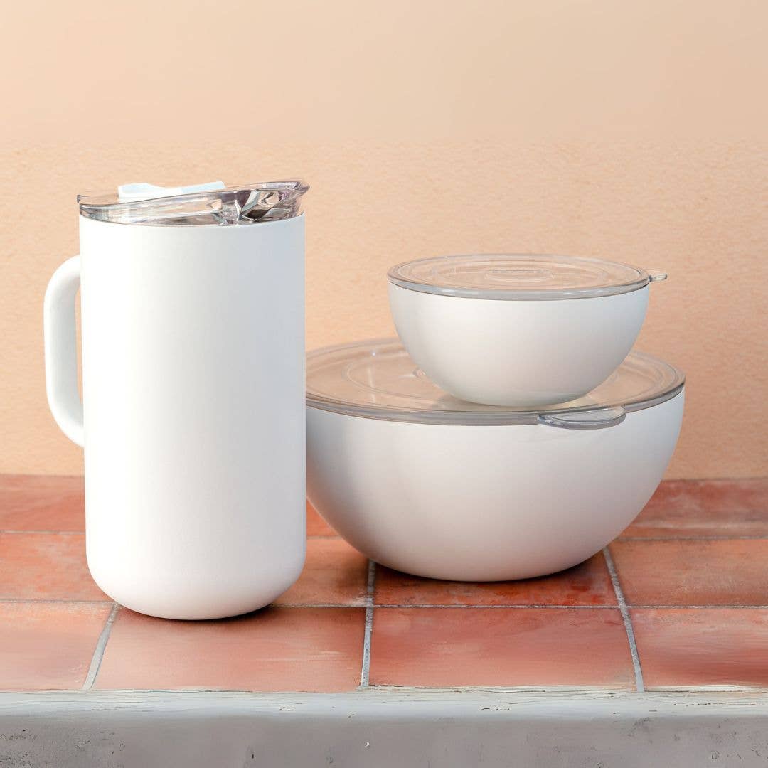 Vacuum-Insulated Large Serving Bowl (3Q) - White Icing