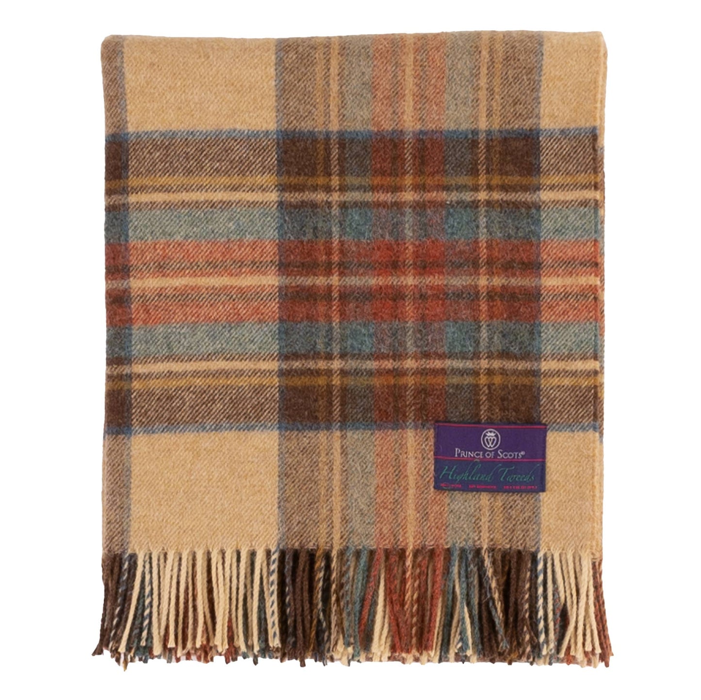 Highland Tweeds Shetland Lambs Wool Throw - Antique Dress