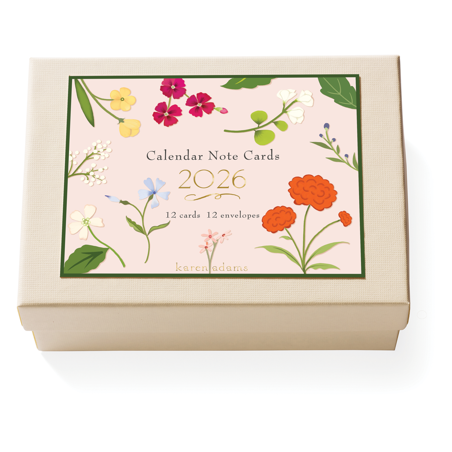 Calendar 2026 Note Card Box
