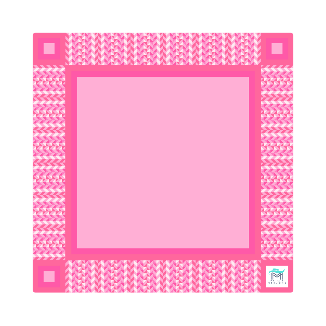 Mahjong Mat - Prism Pink
