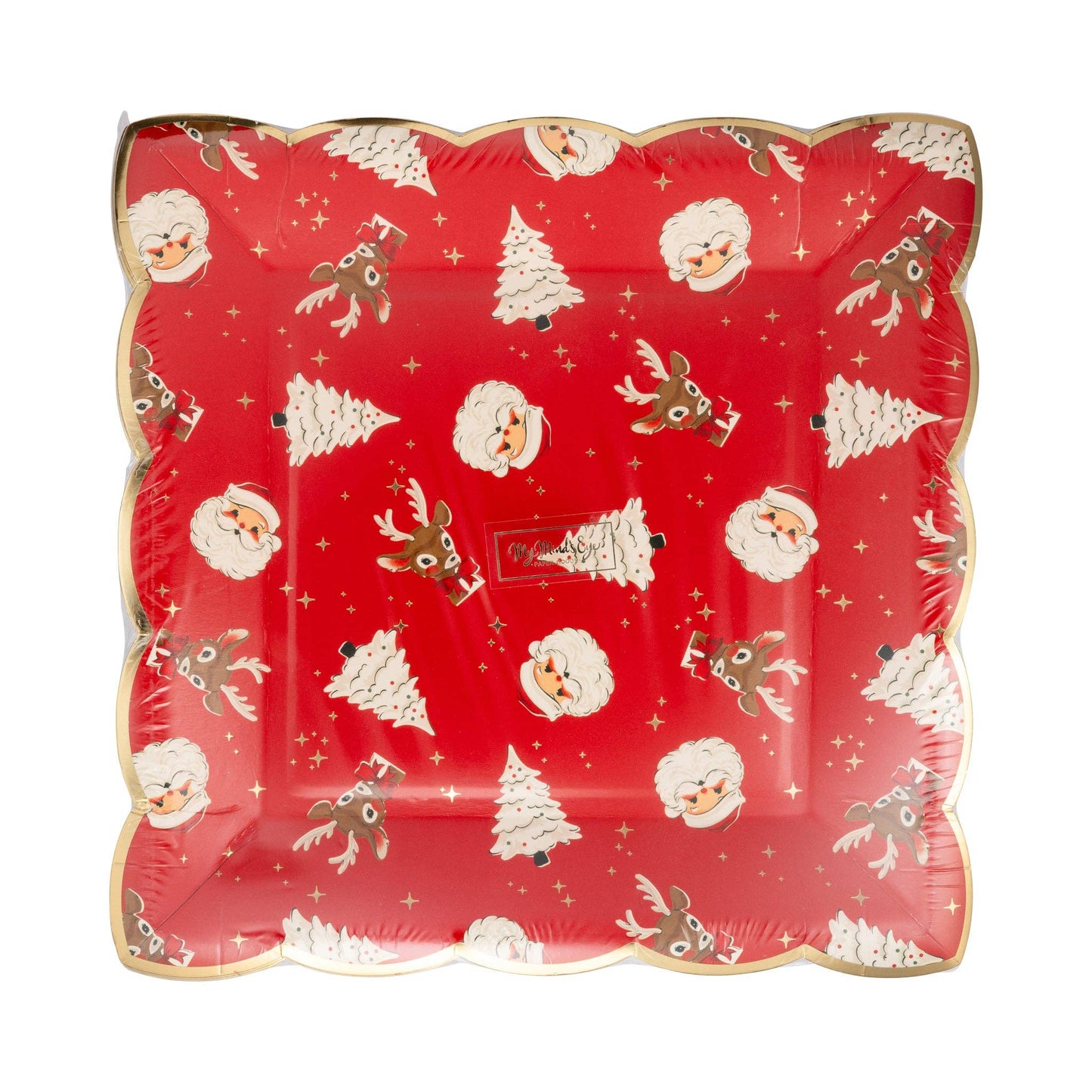 Retro Holiday Pattern Plate