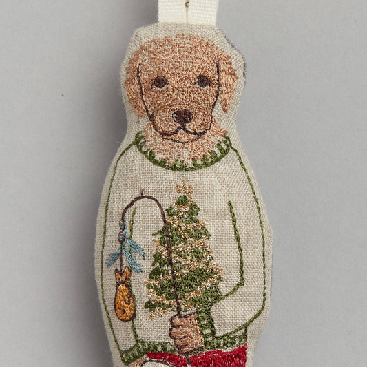 Ornament - Dog with Gifts