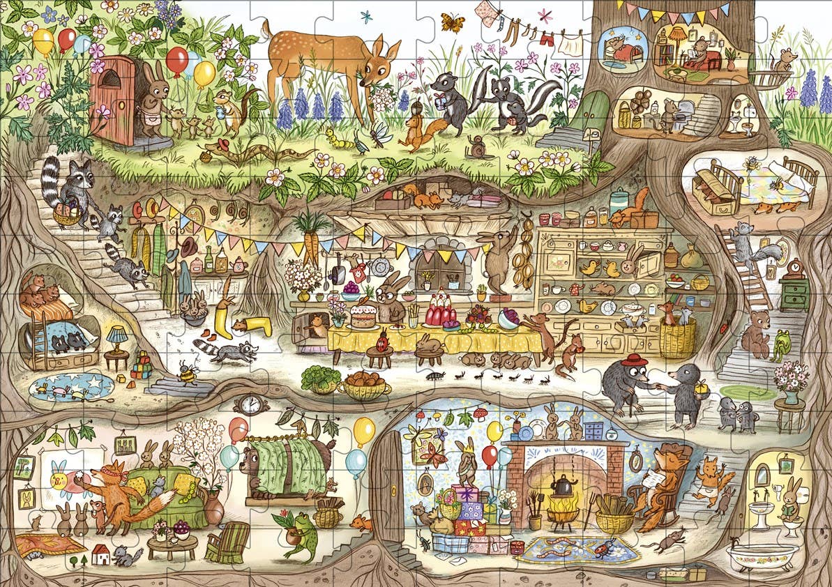 100 Piece Puzzle - Bunny's Birthday Puzzle