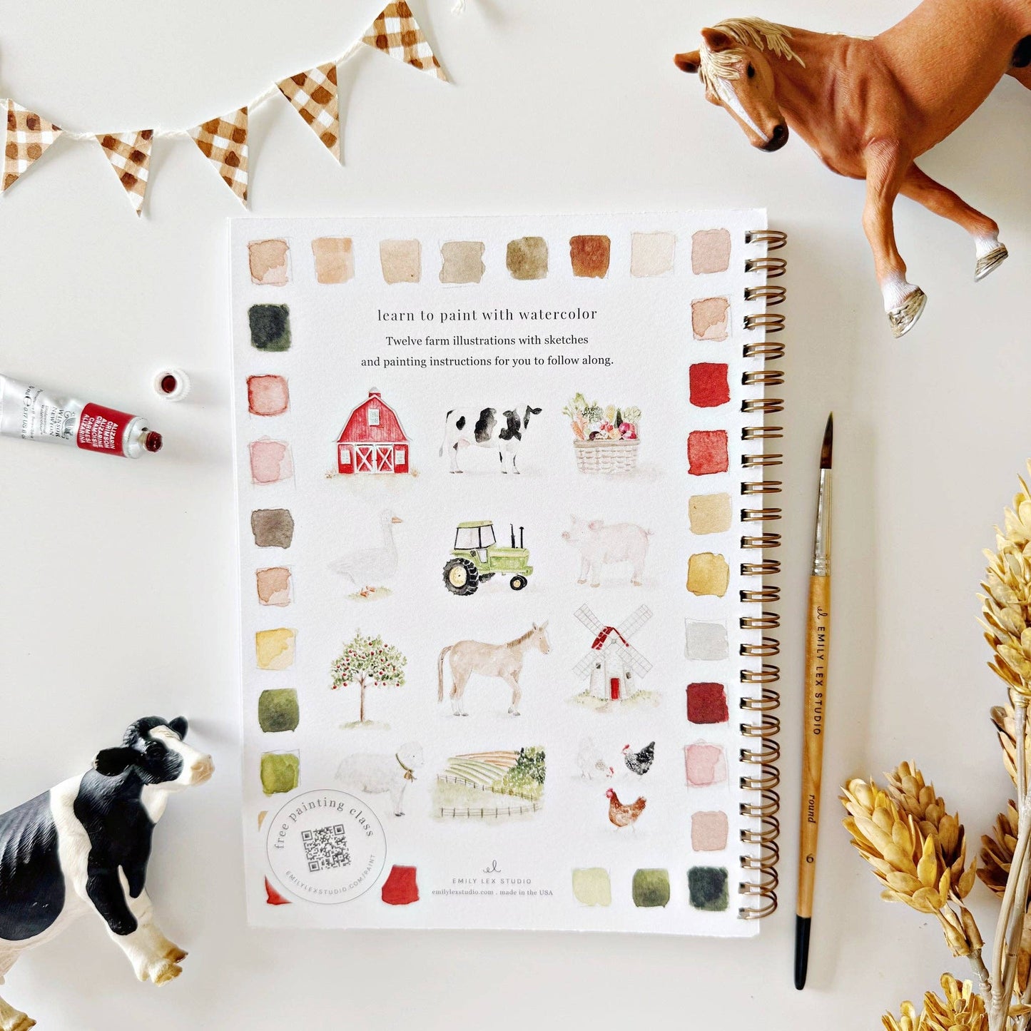 Watercolor Workbook - Farm
