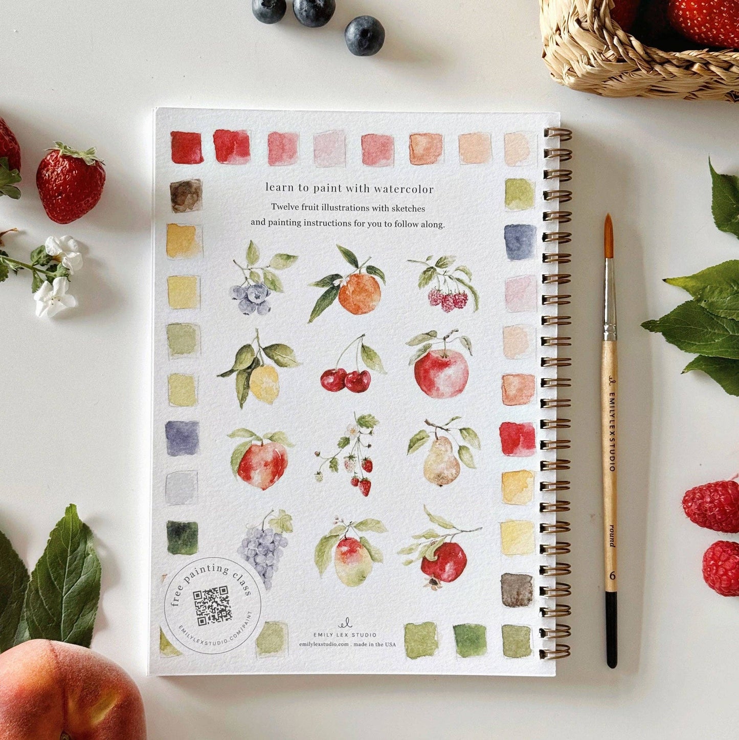 Watercolor Workbook - Fruit